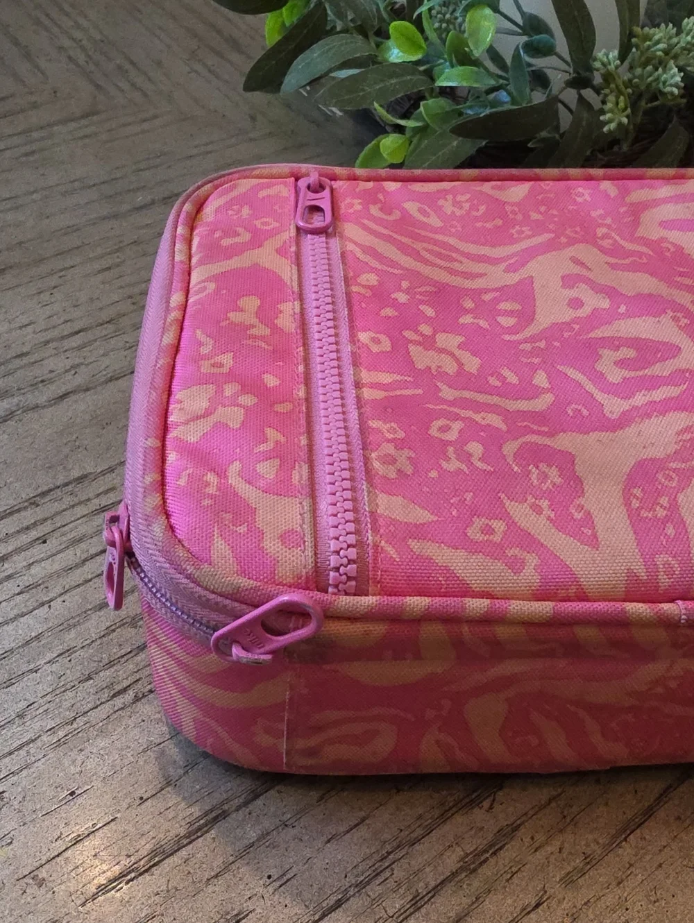 Nike Pink Patterned Insulated Lunch Box Tote